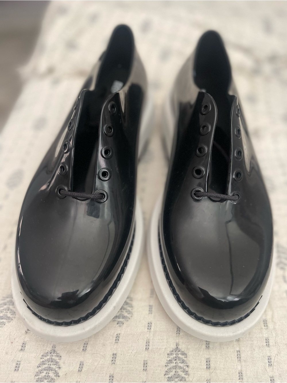 Melissa + Vitorino Campos Grunge PVC Lace Up Platform Oxford